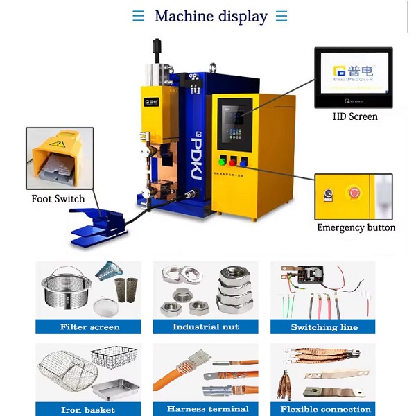 Cấu trúc tổng thể và ví dụ sản phẩm hàn của máy hàn điểm AC để bàn