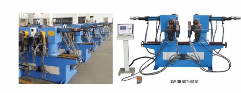 Máy uốn ống thủy lực bán tự động hai đầu NC